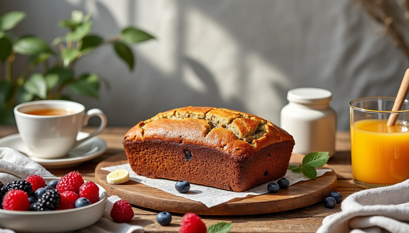 découvrez notre recette facile de banana bread healthy, parfaite pour un petit déjeuner gourmand et équilibré. astuces incluses pour bien démarrer la journée avec énergie !
