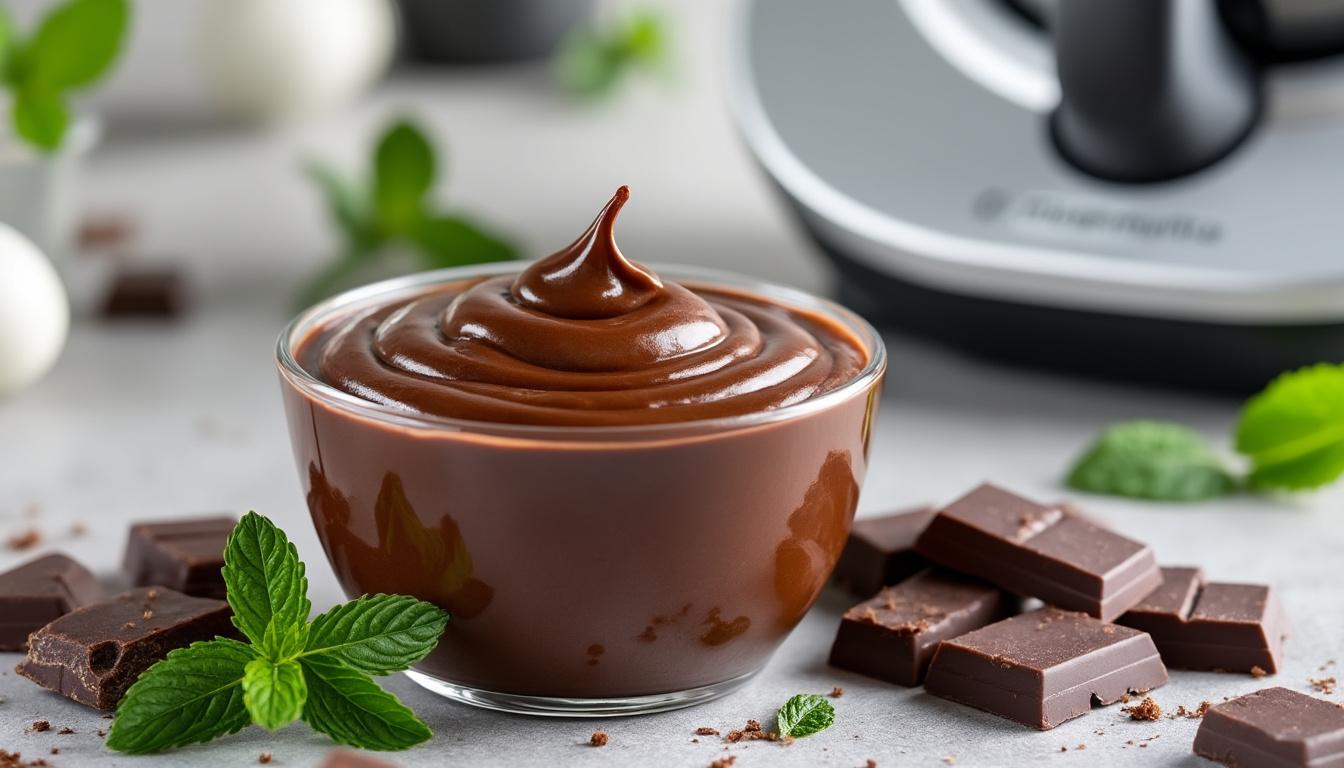 découvrez une recette facile et onctueuse de crème chocolat au thermomix, meilleure que la danette, sans œuf. un dessert gourmand et rapide à préparer pour toute la famille.