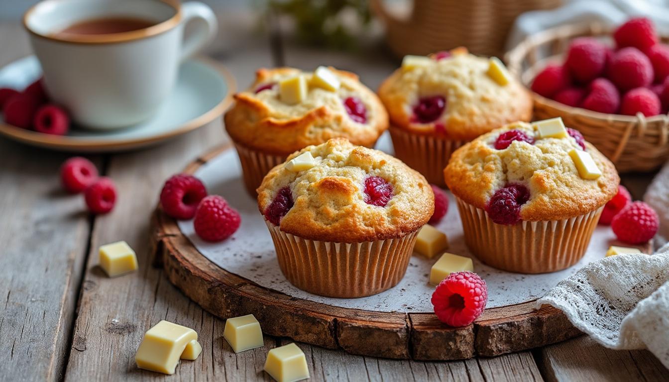 découvrez notre recette facile de muffins au chocolat blanc et framboise, accompagnée d'astuces et de variantes gourmandes pour régaler toute la famille.