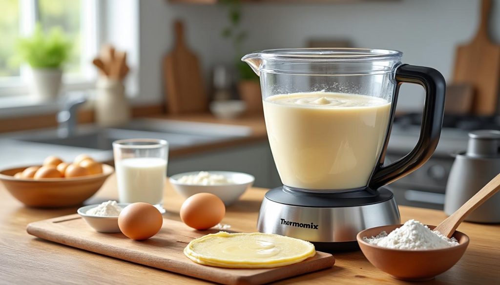 découvrez notre recette facile et rapide de pâte à crêpe thermomix, parfaite pour des crêpes sans grumeaux, légères et savoureuses à chaque fois.