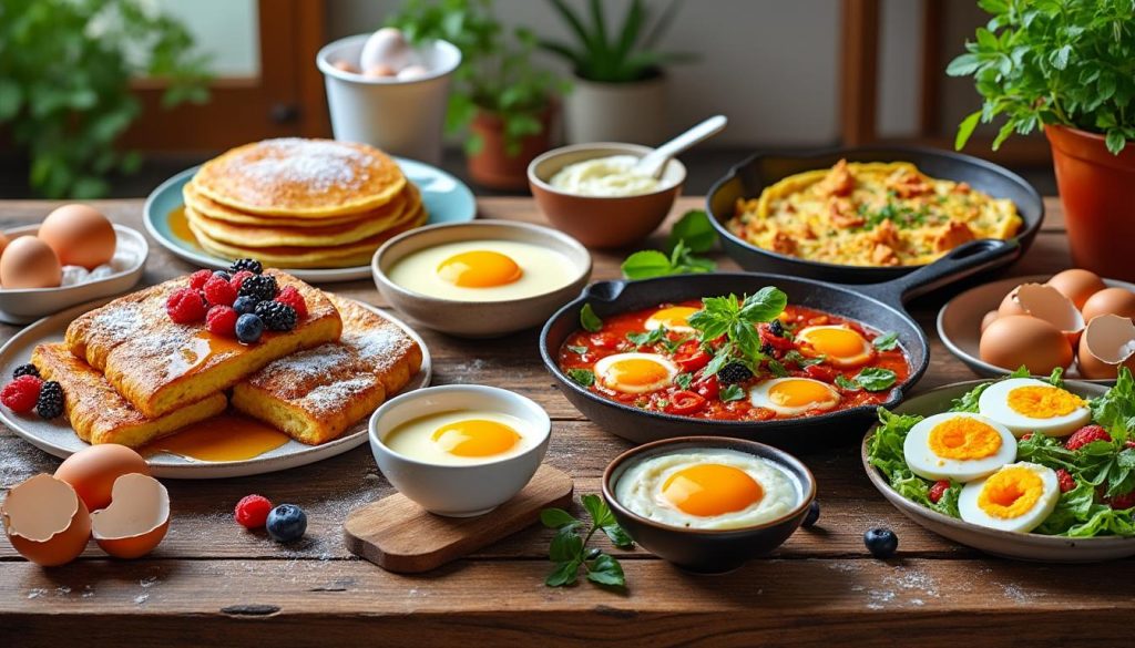 découvrez des recettes simples et savoureuses pour utiliser vos œufs entiers : idées sucrées, salées et astuces anti-gaspi pour éviter le gaspillage alimentaire.