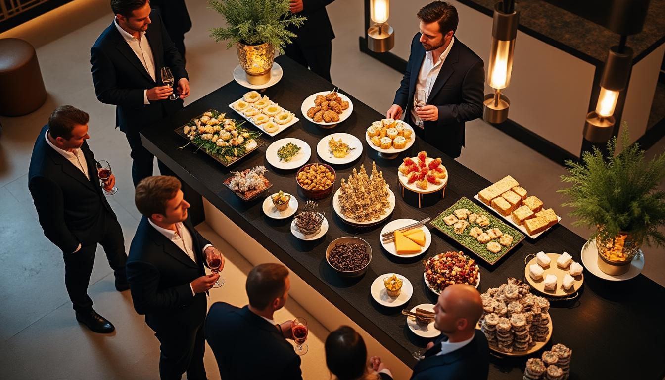 découvrez des idées de menus, des conseils d'organisation et des astuces pour réussir votre cocktail dinatoire avec un traiteur professionnel.