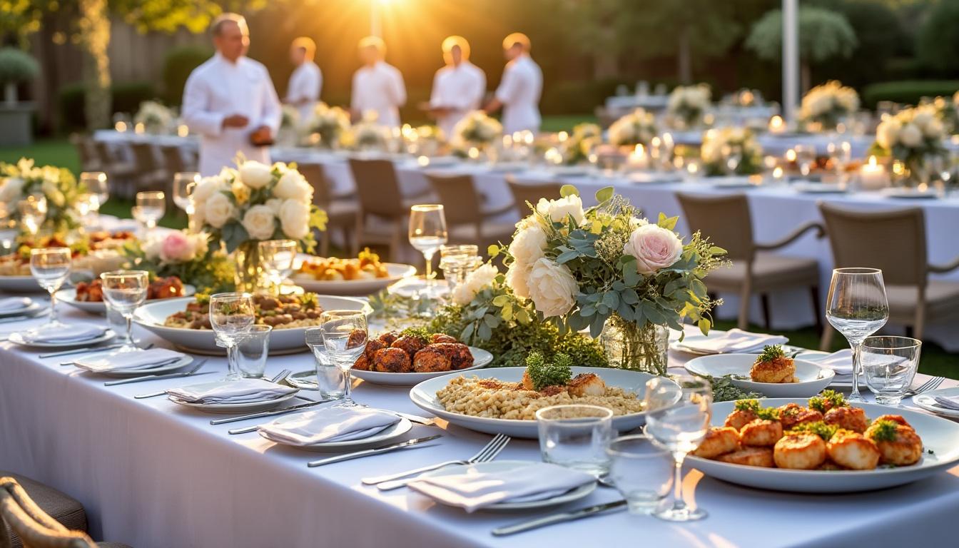 découvrez nos conseils pour choisir un traiteur pour 50 personnes, avec des exemples de menus variés et le prix moyen à prévoir pour un événement réussi.