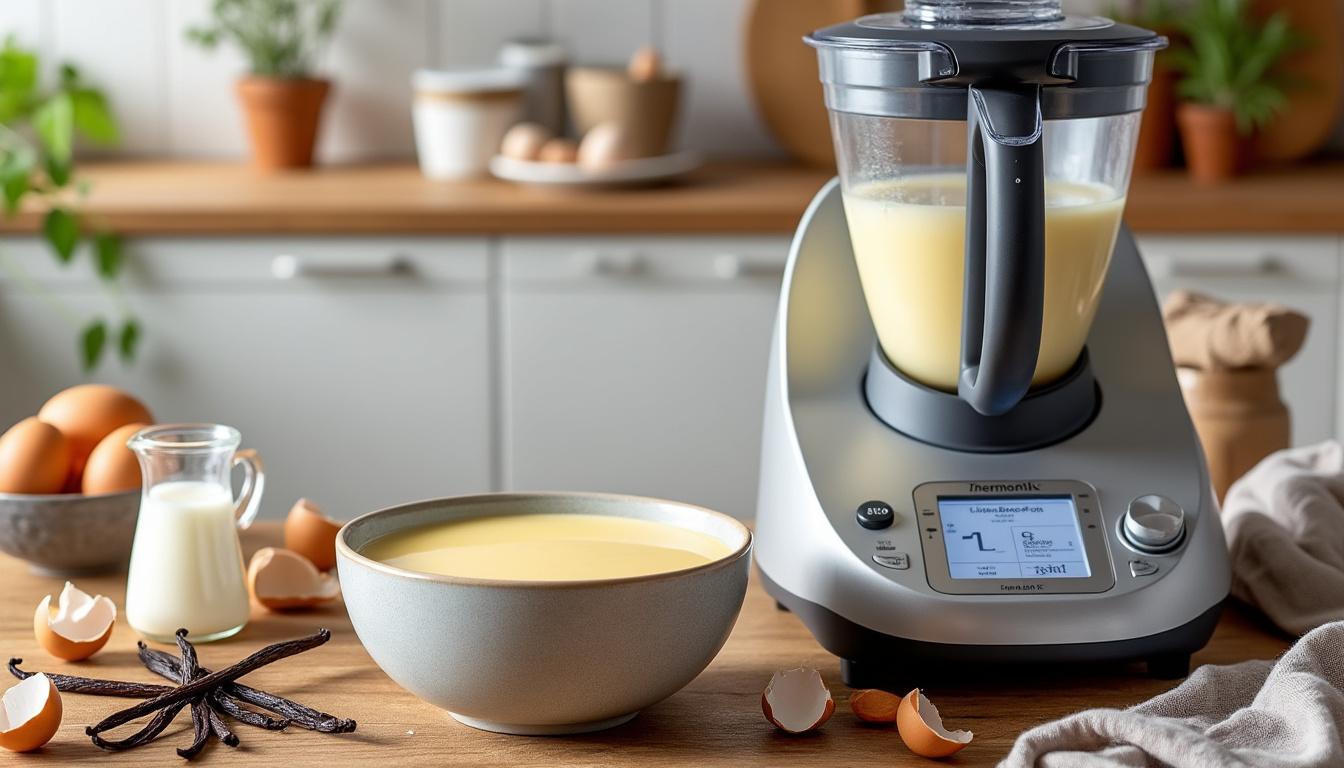 découvrez notre recette facile et rapide de crème anglaise au thermomix, accompagnée de conseils pour réussir ce dessert classique à la perfection.