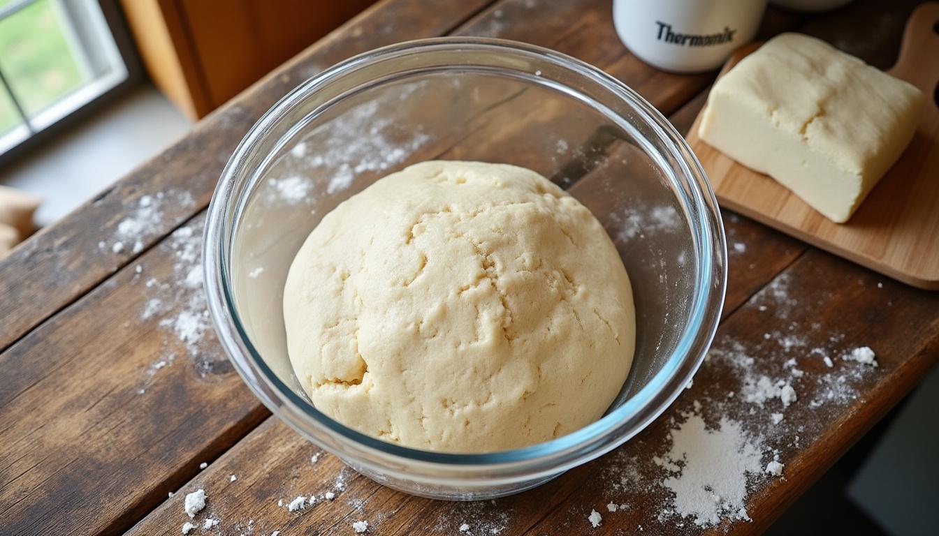 découvrez notre recette facile et rapide de pâte brisée au thermomix, parfaite pour des préparations sans grumeaux et réussies à chaque fois.
