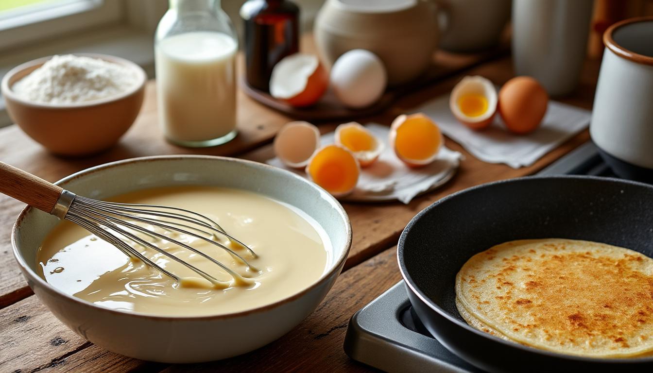 découvrez notre recette facile de pâte à crêpe, moelleuse ou légère, accompagnée d'astuces et de variantes pour réussir à coup sûr vos crêpes maison.
