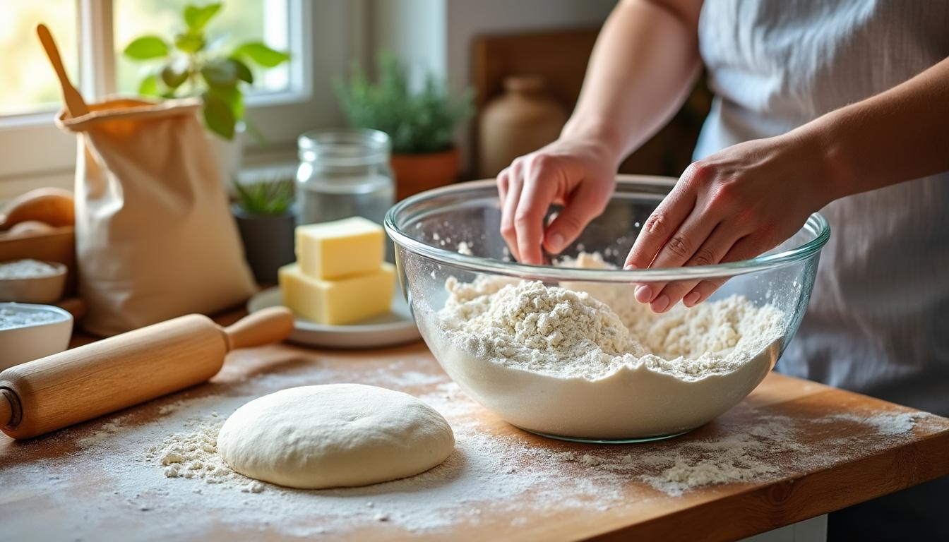 découvrez notre recette de pâte brisée facile et rapide pour réussir toutes vos tartes et quiches à tous les coups. simple, délicieuse et inratable !