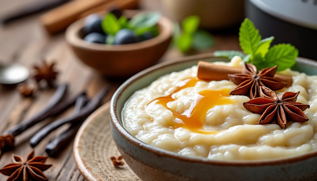 découvrez comment préparer un riz au lait crémeux avec votre thermomix, accompagné d'astuces simples et de variantes gourmandes pour régaler toute la famille.