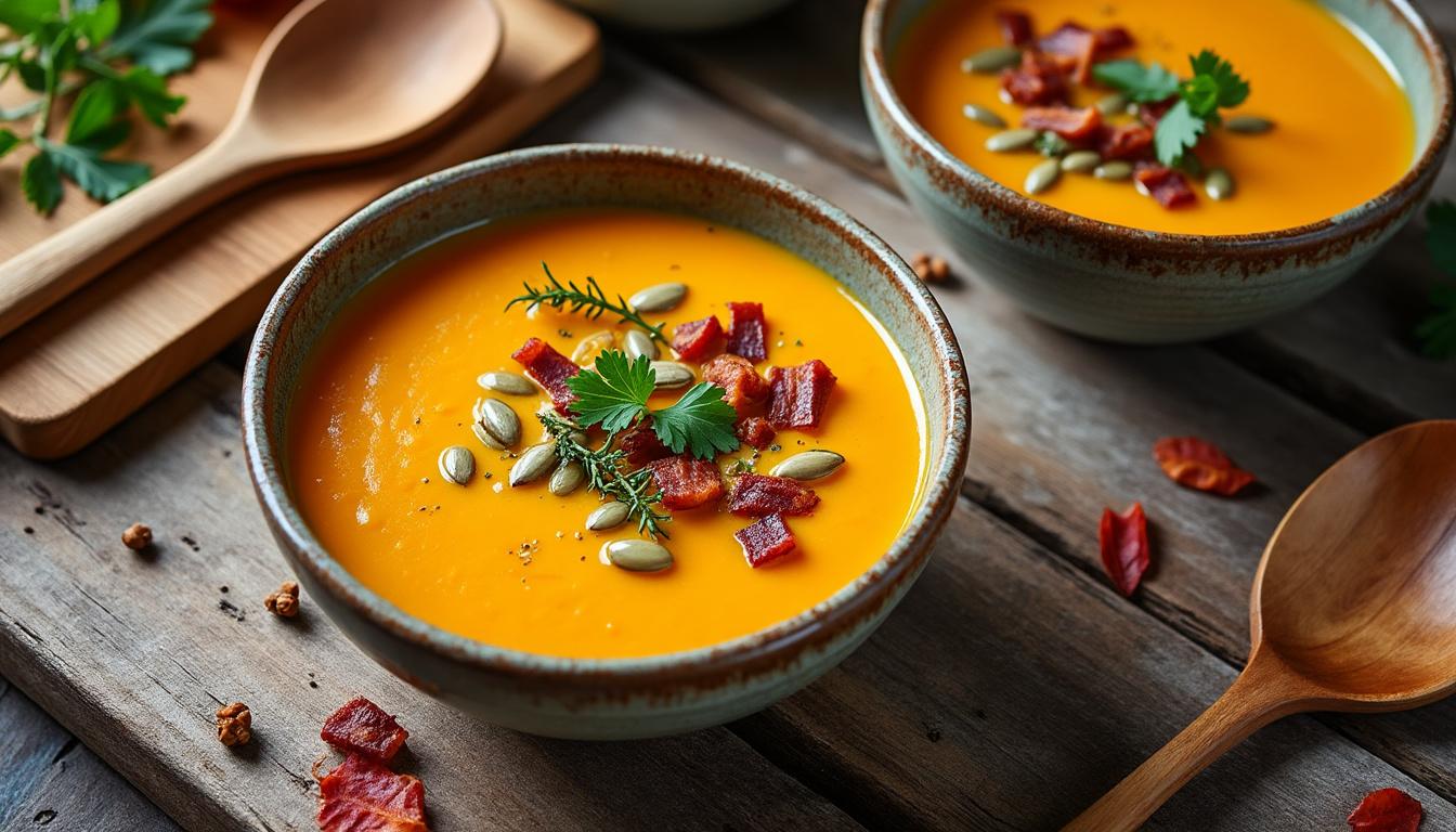 découvrez des idées d’associations savoureuses et des astuces gourmandes pour préparer un velouté butternut parfait avec votre thermomix.