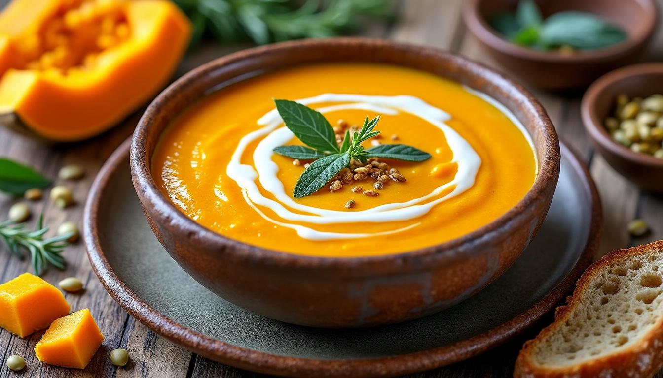 découvrez des idées d’associations savoureuses et des astuces gourmandes pour préparer un velouté de butternut avec votre thermomix, facile et délicieux.