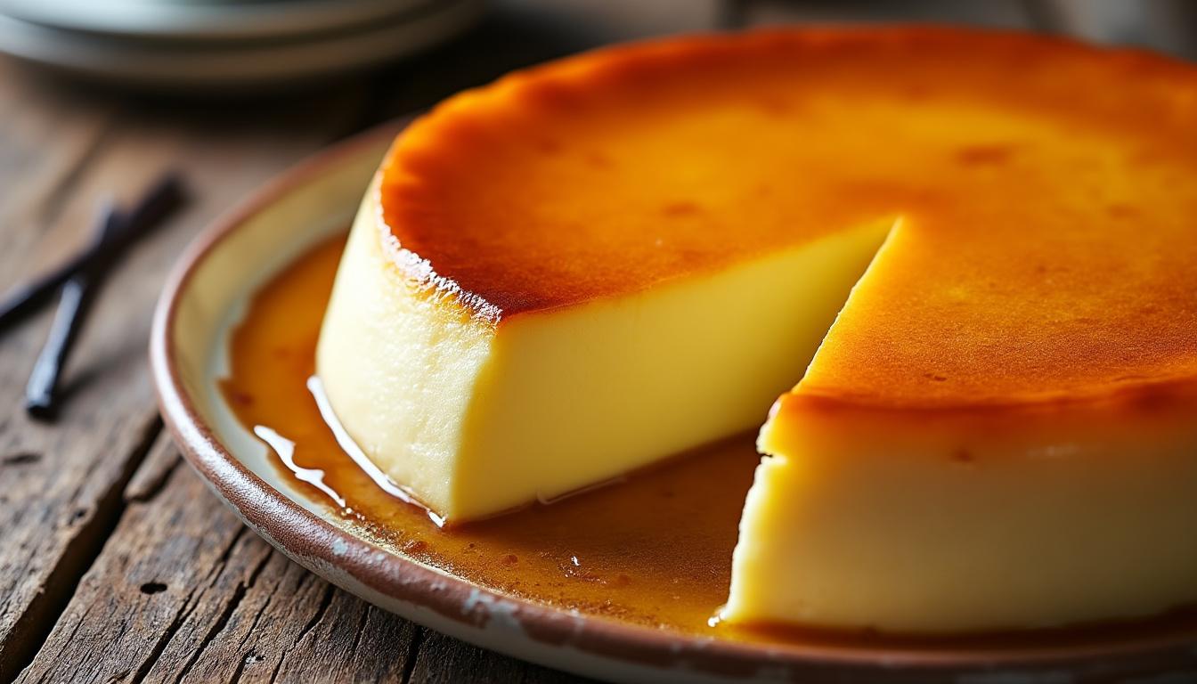 découvrez la recette du flan pâtissier au thermomix, crémeux, facile à préparer et aux délicieuses saveurs vanillées. parfait pour un dessert gourmand et rapide !