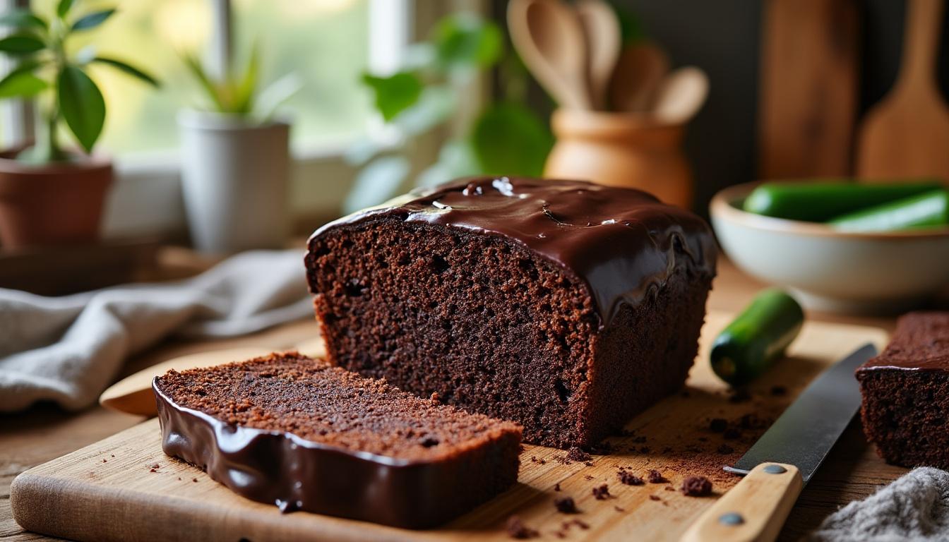 découvrez notre recette de gâteau chocolat courgette, moelleux et gourmand, sans beurre ni sucre raffiné pour une douceur saine et naturelle.