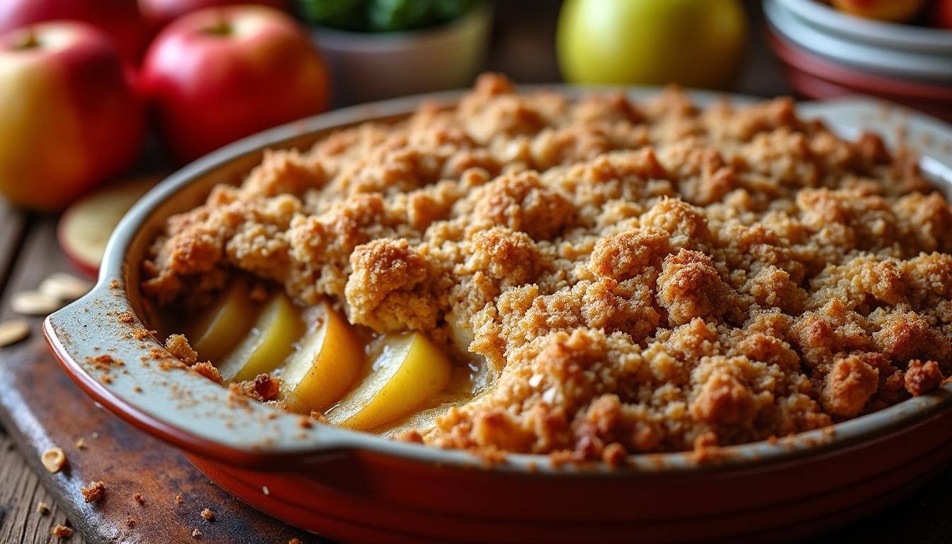 découvrez notre recette facile de crumble aux pommes, croustillant et savoureux, avec des astuces pratiques et des variantes gourmandes pour régaler toute la famille.