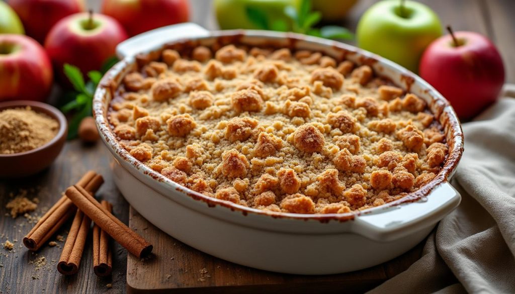 découvrez une recette facile de crumble aux pommes, croustillant à souhait, accompagnée d'astuces pratiques et de variantes gourmandes pour varier les plaisirs.