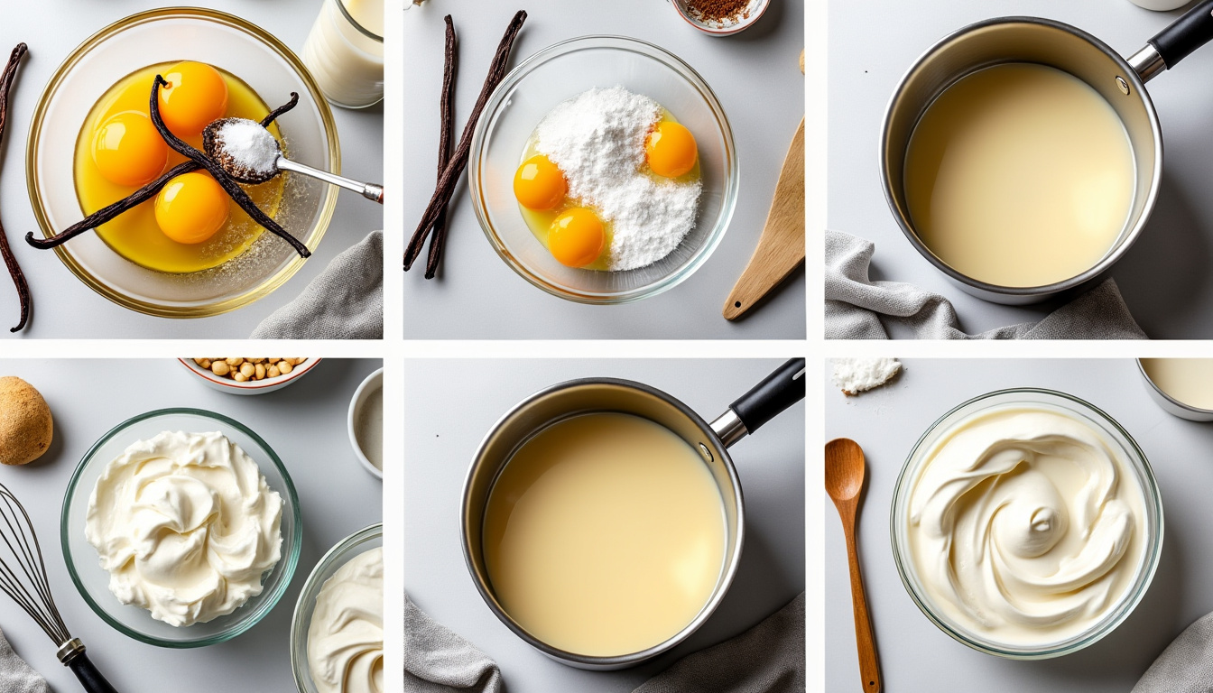 découvrez comment préparer facilement la crème diplomate à la vanille avec notre guide pas à pas, la technique de base parfaite pour vos desserts.