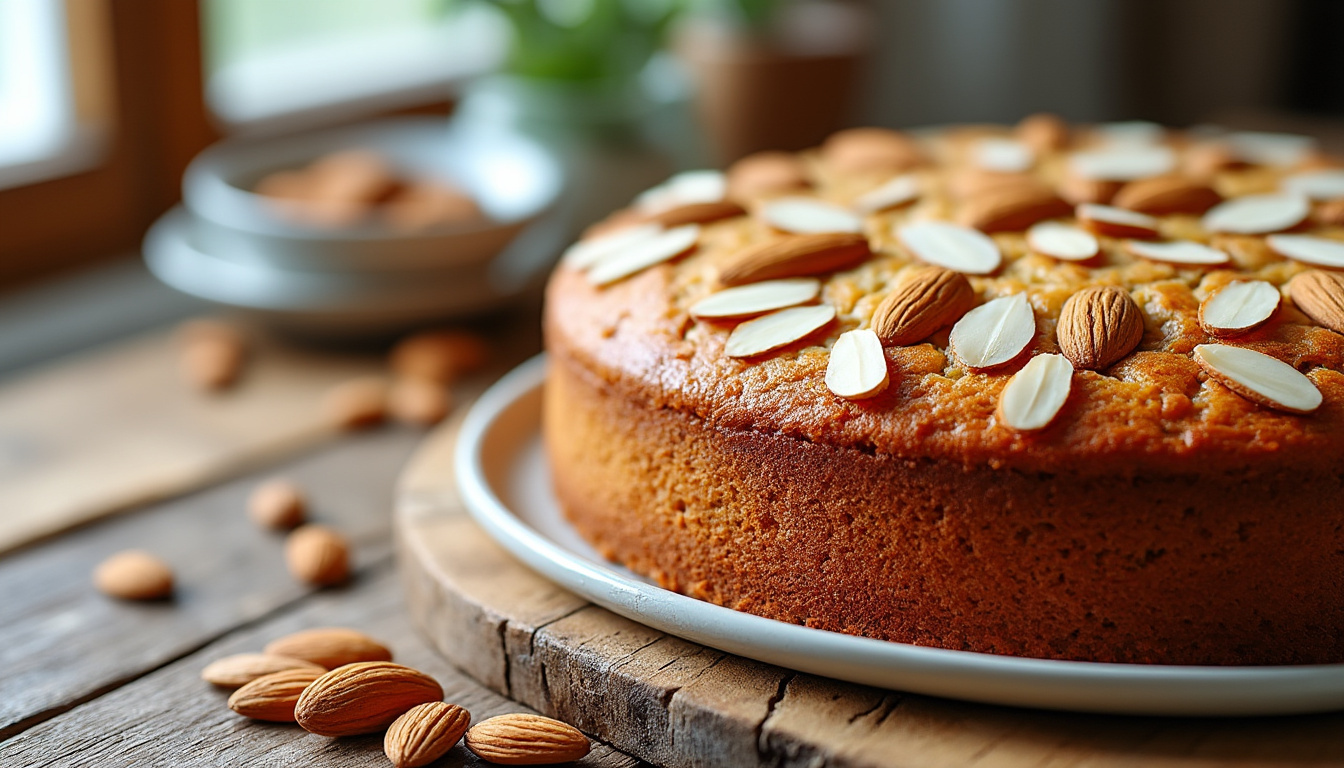 découvrez notre recette facile et gourmande de gâteau moelleux à la poudre d'amande, adaptable avec ou sans farine pour une texture parfaite et un goût délicat.