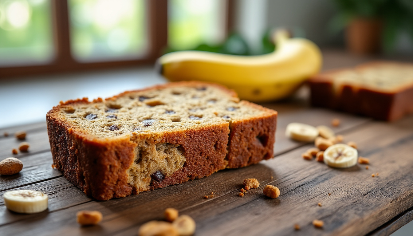 découvrez notre recette facile et gourmande de gâteau à la banane moelleux, inspirée du banana bread américain. parfait pour un dessert ou un goûter délicieux et réconfortant !