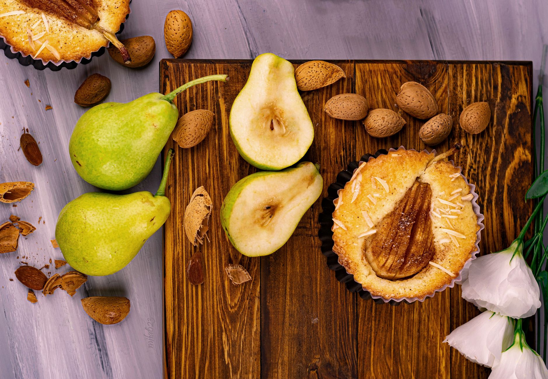 La tarte poire-amandine de Cyril — tarte poire amande dessert maison