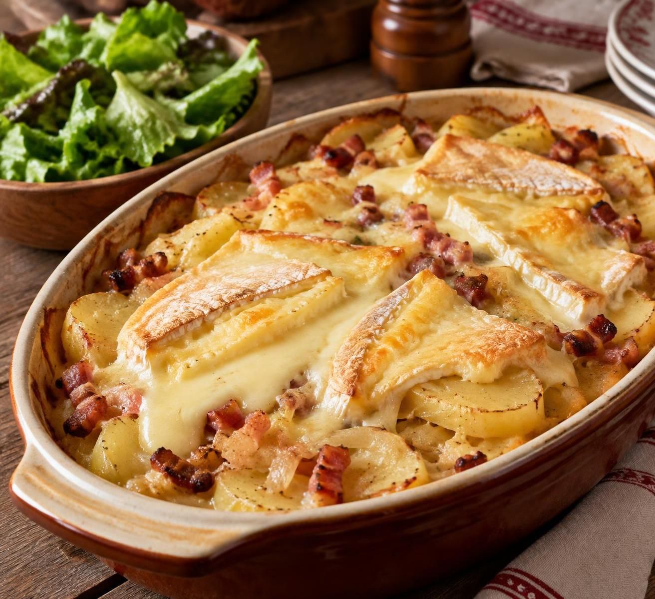 découvrez la vraie tartiflette savoyarde façon grand-mère : pommes de terre fondantes, lardons, oignons et reblochon gratiné pour un plat généreux et convivial.